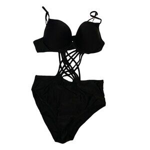 #4691 VSHA womens black one piece swuimsuit size XXL